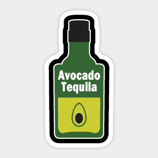 Bottle of Avocado Tequila Sticker